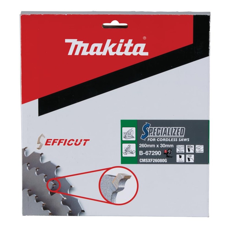 Makita B-67290 EFFICUT Circular Saw Blade Diameter 260 x 2.15