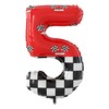 SIXONEAIEN 40 Inch Giant Race Car Theme Number Foil Balloons