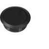 ToniTec® Cable Feed-Through Cable Box Cable Grommet Plastic 60 mm 80 mm Black