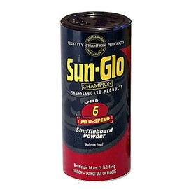 Sun-Glo Speed 6 (Medium Speed Wax) Shuffleboard Table Powder, 16 oz. Can