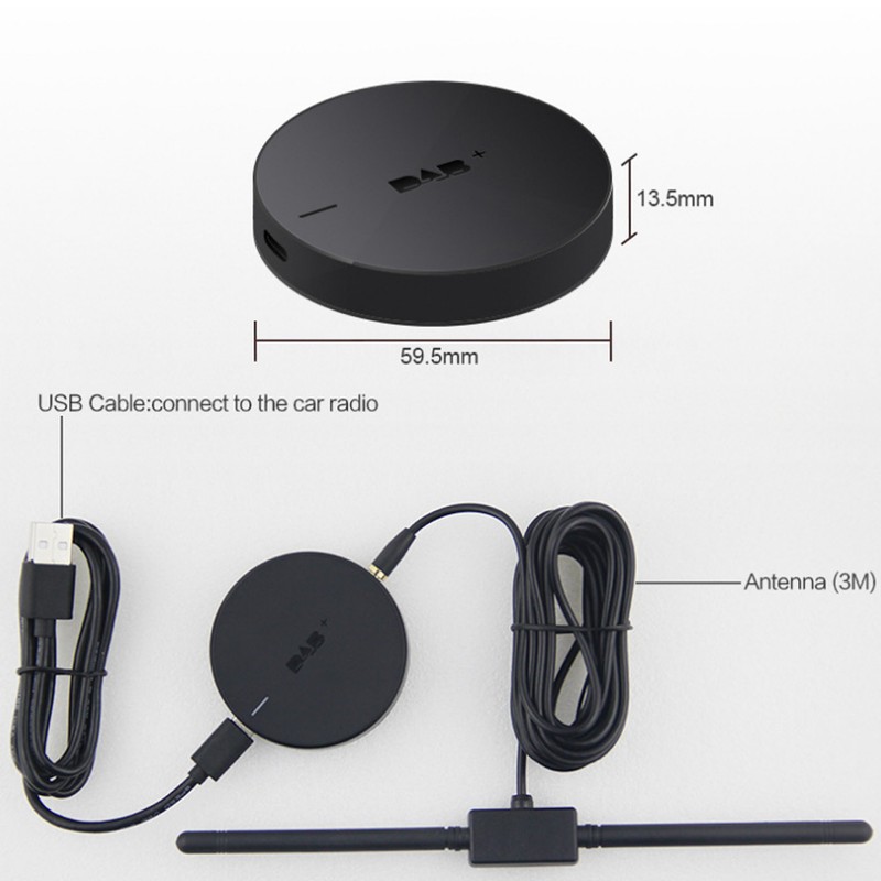 USB Port DAB+ Receiver with Amplified Antenna for Android 5.1