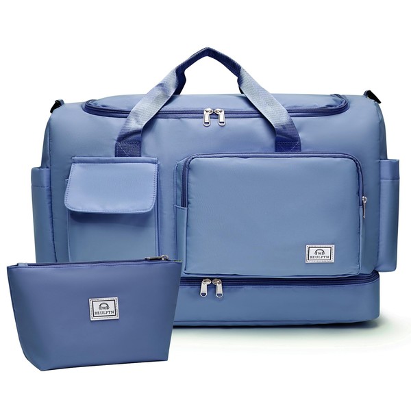 Weekender Bag for Women with Shoe Compartment, Gym Tote Bag,