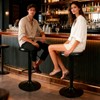 KBISHTIE Adjustable Bar Stools Set of 2, Backless Swivel Round