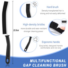Crevice Cleaning Brush,3Pcs Groove Gap Cleaning Brush Suitable For Window Car Door Track Kitchen Bathroom Small Scrub Away Narrow Angle Corners Hard Bristle Crevice Hygiene Tool for Home Kitchen