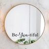 Be You Vinyl Wall Art Mirror Decal Beautiful Sticker Girls