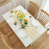 CHUQING Table Runner Beige Boho Gauze Cheesecloth Table Runner for