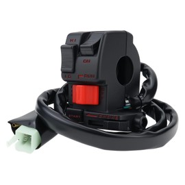 Handlebar L/H Light Switch Fit for Honda ATC 250 Big Red ATC250ES 1985 1986 1987 Headlight Switch with Ignition Key Switch Replace 35200-HA0-681