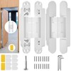 Lipshome 7" Hidden Door Hinge/Invisible Door Silent 180 Degree Swing