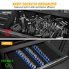 GOOACC Magnetic Socket Organizer 1/4" 3/8" 1/2" Socket Holder Set