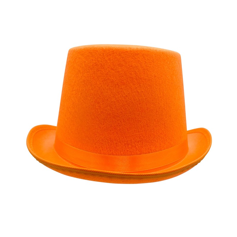 Nicky Bigs Novelties Deluxe Tall Orange Top Hat Tuxedo Costume,