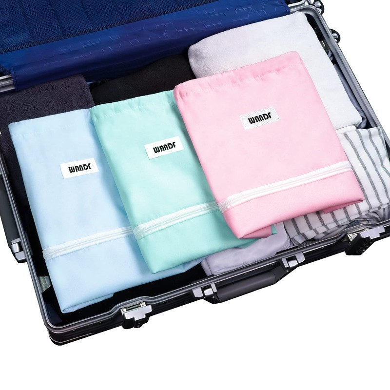 WANDF Drawstring Backpack String Bag Sackpack Cinch Water Resistant Nylon