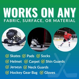 The Stink Solution Unscented Hockey Odor Eliminator For Strong Odor: Quickly Banish Sweat & Body Odor From Hockey Gear, Skates, Hockey Bags, Gloves, & More! Safe Hockey Deodorizer - 16 oz & 4 oz