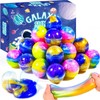 Slime Party Favors,24-Pack Galaxy Slime Balls, Stretchy, Non-Sticky, Mess-Free Slime