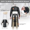 ELEBOX Waterproof Apron Smock with Long Sleeves, Safety lab Apron