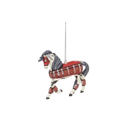 Enesco The Trail of Painted Ponies Pride of The Red Nations Hanging Ornament, 1.1 Inch, Multicolor