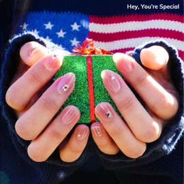 Heyhae Semi Cured Gel Nail Strips | No LED Lamp Needed | Ombre, Pink | Easy Apply & Remove, Salon Quality | Includes 28 Strips, 1 Prep Pads, Nail File & Wooden Stick - Hey, You’re Special