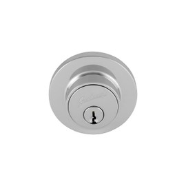 Gainsborough TradePro Cass Round Single Cylinder Deadbolt Lock - Bright Chrome