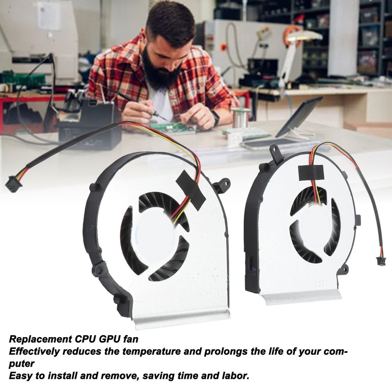 CPU GPU Cooling Fan for MSi GE62 GE72 PE60 PE70