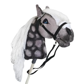 Dapple Gray Hobby Horse A3 Stick Horse for Children Horse Toy on Stick