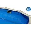 Smartline Solid Blue 10-Foot-by-15-Foot Oval Liner | Overlap Style |
