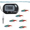 SunGrow Digital Betta Thermometer for Tropical Aquarium Fish, Black Color,