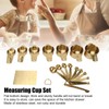 18PCS Measuring Cup Stainless Steel Gold Coffee Spoon Cup Set