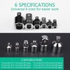 Noosverl 6 pieces adapter 1/2 to 3/4, 3/8 adapter socket,