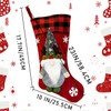 Mauts 23" red Christmas stocking, Gnomes Christmas decorations stocking, suitable