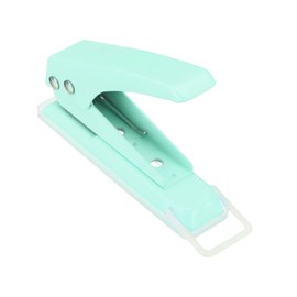 PATIKIL 1/4" Single Hole Punch, Handheld Heavy Duty Hole Puncher 20 Sheet Punch Capacity Press Metal Paper Puncher for Tag DIY Craft Scrapbook Ticket, Green