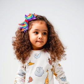 Doneace Pride Day Headband Rainbow Hair Accessories Bowknot Hairbands Colorful Butterfly Bow Hair Decoration Gay Pride Design Headdress Hair Hoop Cosplay Costume Photo Props for Women Girls 1Pcs