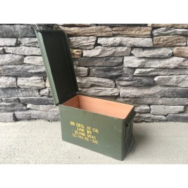 “The 50” Ammodor ammo can tactical cigar humidor - made from a .50 cal ammo box