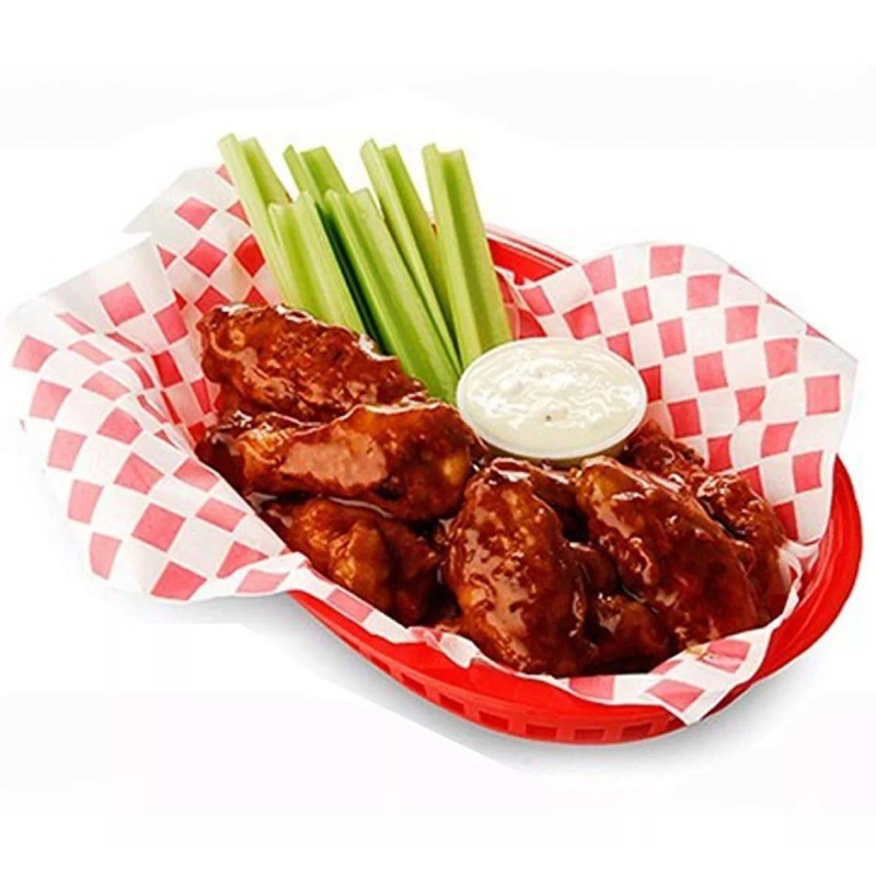 Dilitools Canasta Plástica Negra 27.5 Cm Comida Rápida Botana 36