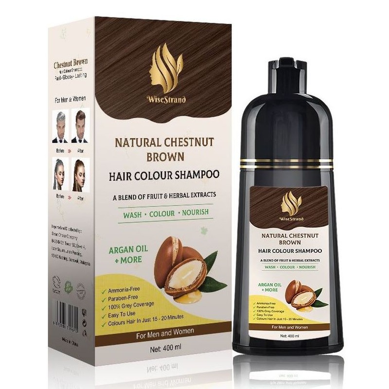 WiseStrand KKM Approved WiseStrand Natural Hair Dye Colour Shampoo |
