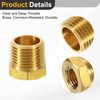 sourcing map 2Pcs 1/2 NPT Male x 1/4 NPT Female