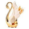 Swan Base Holder Innovative Gold Smoother Edges Coffee Dinnerware Set