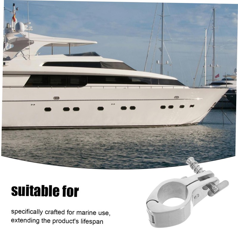 WHAMVOX 2pcs Grade Stainless Steel Bimini Top Jaw Slide Clamp