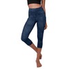 ODODOS Women's High Waisted Pattern Yoga Capri Leggings with Pockets,