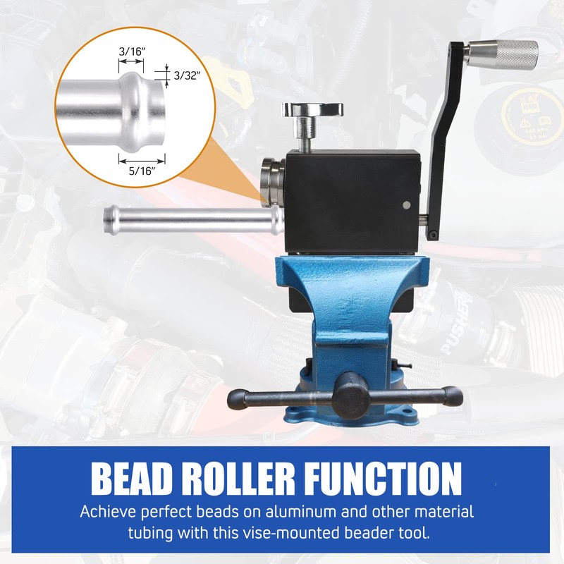 Dexepe Tube Pipe Tubing Beader Tool Bead Roller For 5/8"