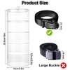 QTLCOHD Belt Organizer, 5 Layer Acrylic Belt Organizer, Stackable Clear