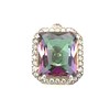8ct Rainbow mystic Topaz 925 Solid Sterling Silver Pendant 20mm