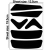 Biomar Labs Reflectors Reflective Stickers Reflective Film Black Stickers Set