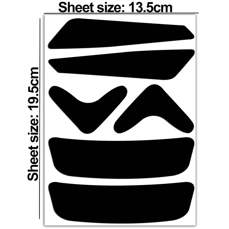 Biomar Labs Reflectors Reflective Stickers Reflective Film Black Stickers Set