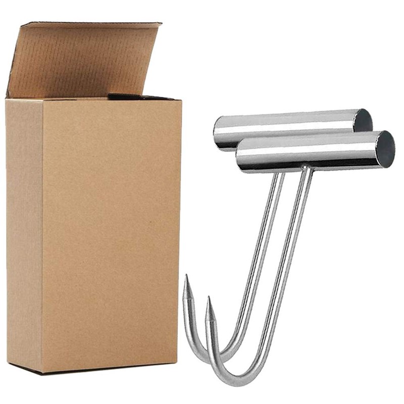 Grizef Stainless Steel 8 inch Hooks T-Handle Meat Boning Hook