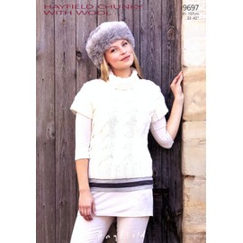 Hayfield Chunky with Wool Knitting Pattern 9697