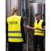 GIDUTEX Safety vest with reflective strips, washable, yellow
