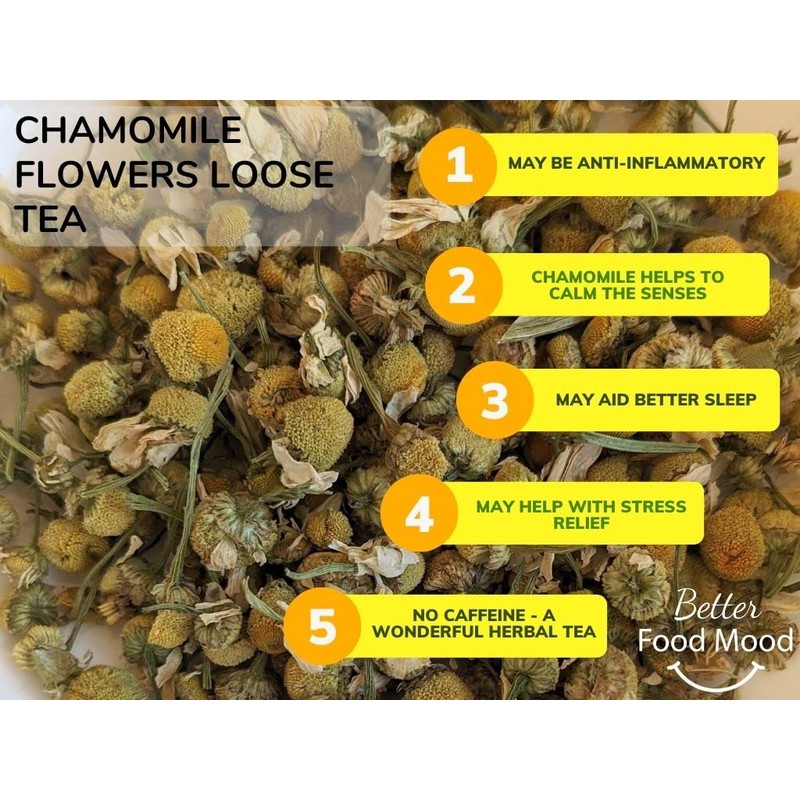 Better Food Mood Chamomile Flowers Loose Tea 50g | No