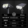 AloftSun Solar Motion Sensor Outdoor Lights,Waterproof Motion Sensor Spot Lights-