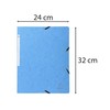 Exacompta 5510E Folder with Corner Elastic Fastener Bands