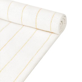 YOUNTHYE Linen Fabric Sold by the Metre, Punch Needle Fabric, 150 cm x 200 cm, Primary Monk Fabric with Marked Lines, Primary Tufting Cloth Monk Fabric, Punch Needle for Tufting Gun, Handmade