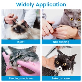 LEDMOMO Pet Socks, Cat Dog Socks, Dog Socks, Anti-slip Dog Socks, Anti-Slip, Cat Foot Cover, Warm Cat Paw Protector, 4 Pcs